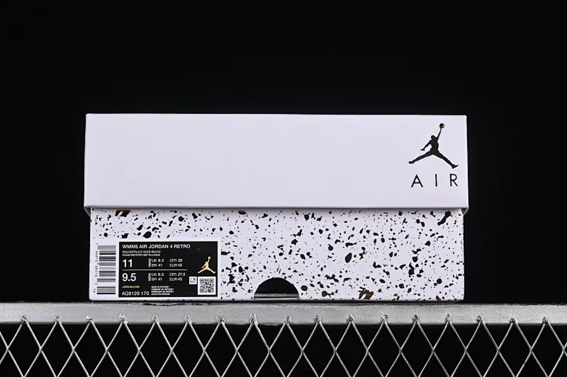All categories Air Jordan Jordan series basketball shoes Air Jordan 4 GX foreign trade version Air Jordan 4 Retro "Metallic Gold" AJ4 Joe 4 meters white gold AQ9129-170